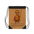 Royal Prince Drawstring Bag — Afro Crown Design