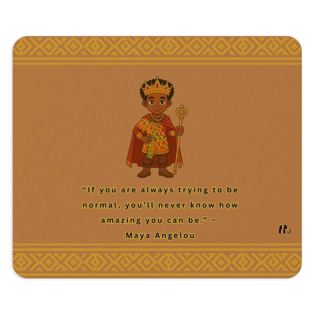 Royal Prince Mouse Pad – Bold African Prince Gaming & Office Desk Mat