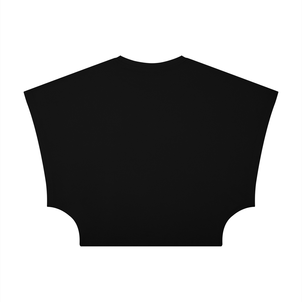 Nubian Luxe Dolman Graphic Crop Top