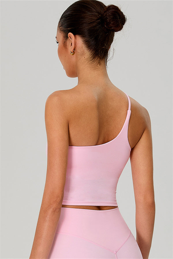 The Jewel One-Shoulder Crop Top Shorts 2-Piece Set
