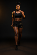 Africa Black & Gold Women's Shorts