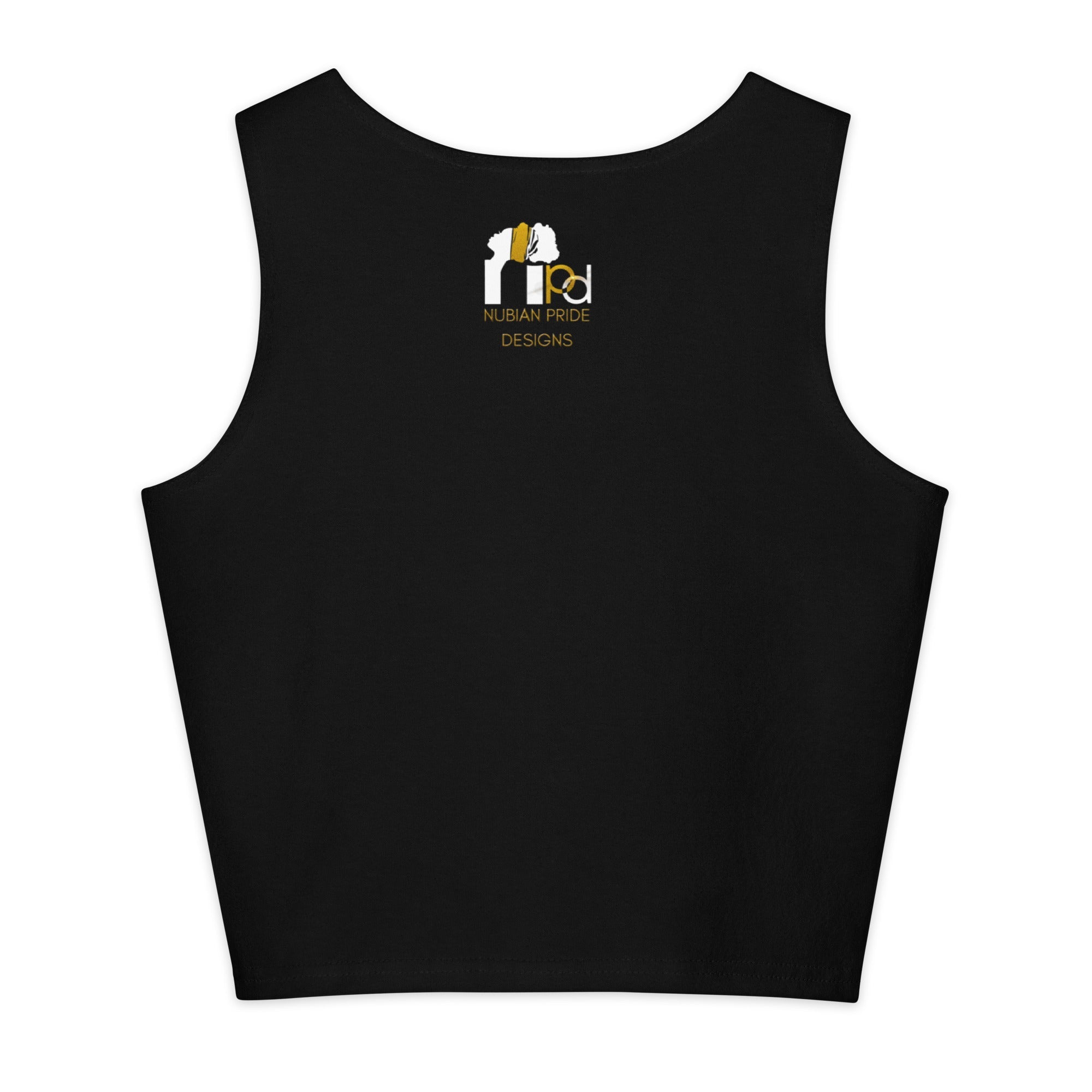 Black & Gold Motherland Crop Top