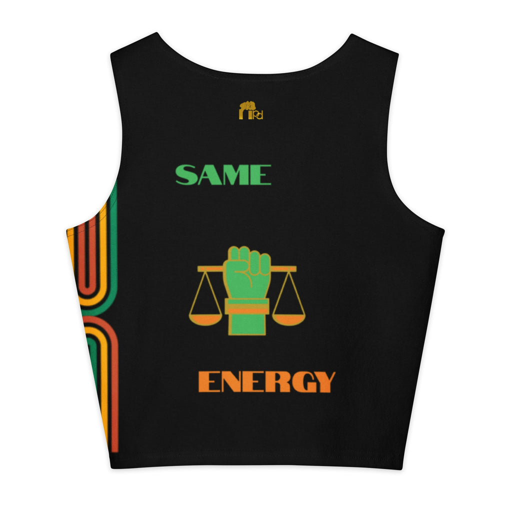 Same Energy Retro Stripe Women's Crop Top