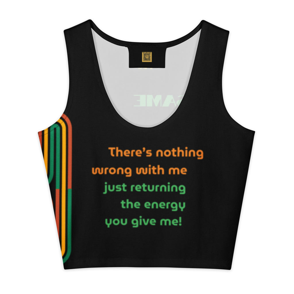 Same Energy Retro Stripe Women's Crop Top