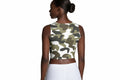 Green Camo Women's Crop Top