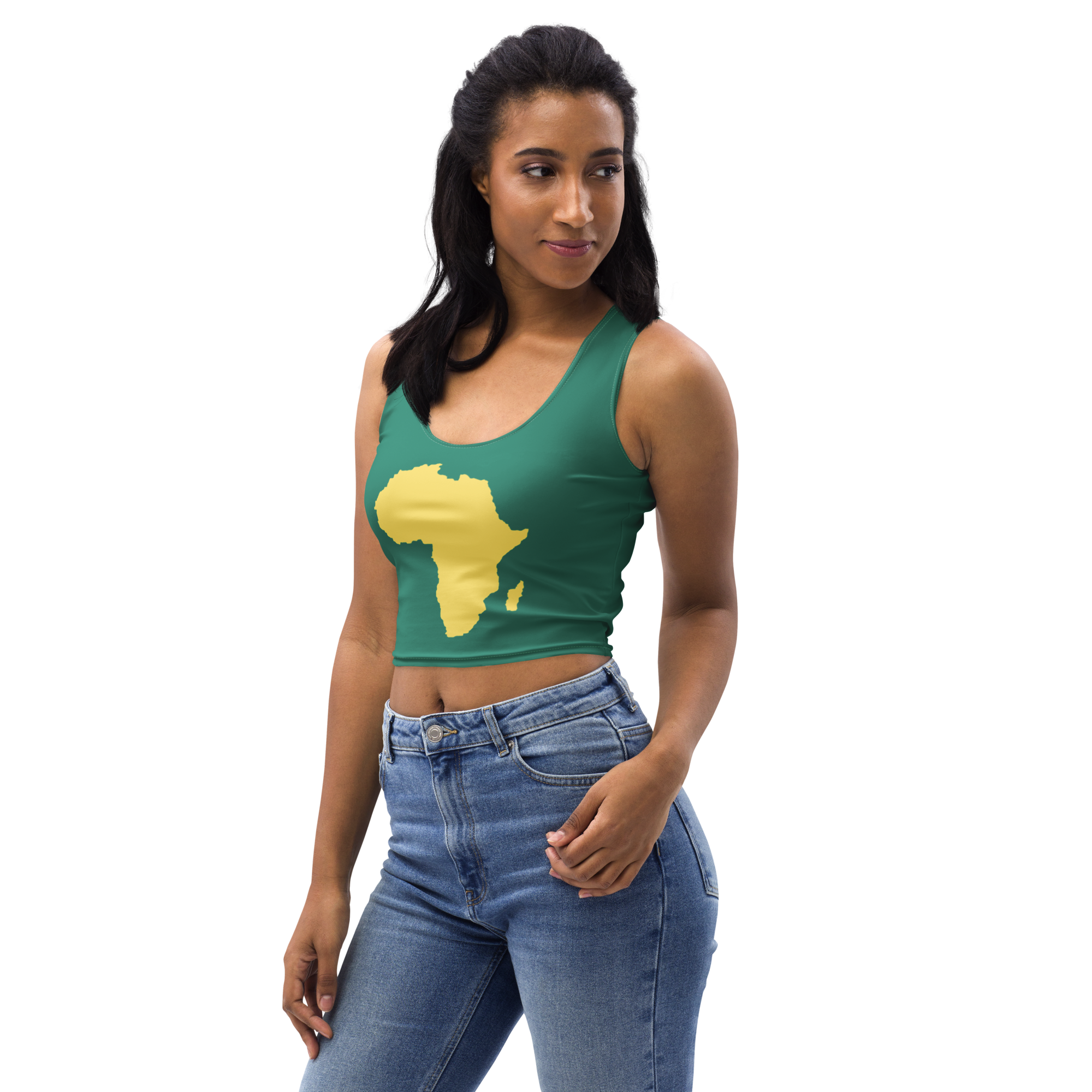 Rooted Heritage Body-Hugging Crop Top