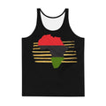 Africa on Gold Unisex Tank Top