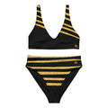 Obsidian Gold Recycled High-Waisted Bikini Set
