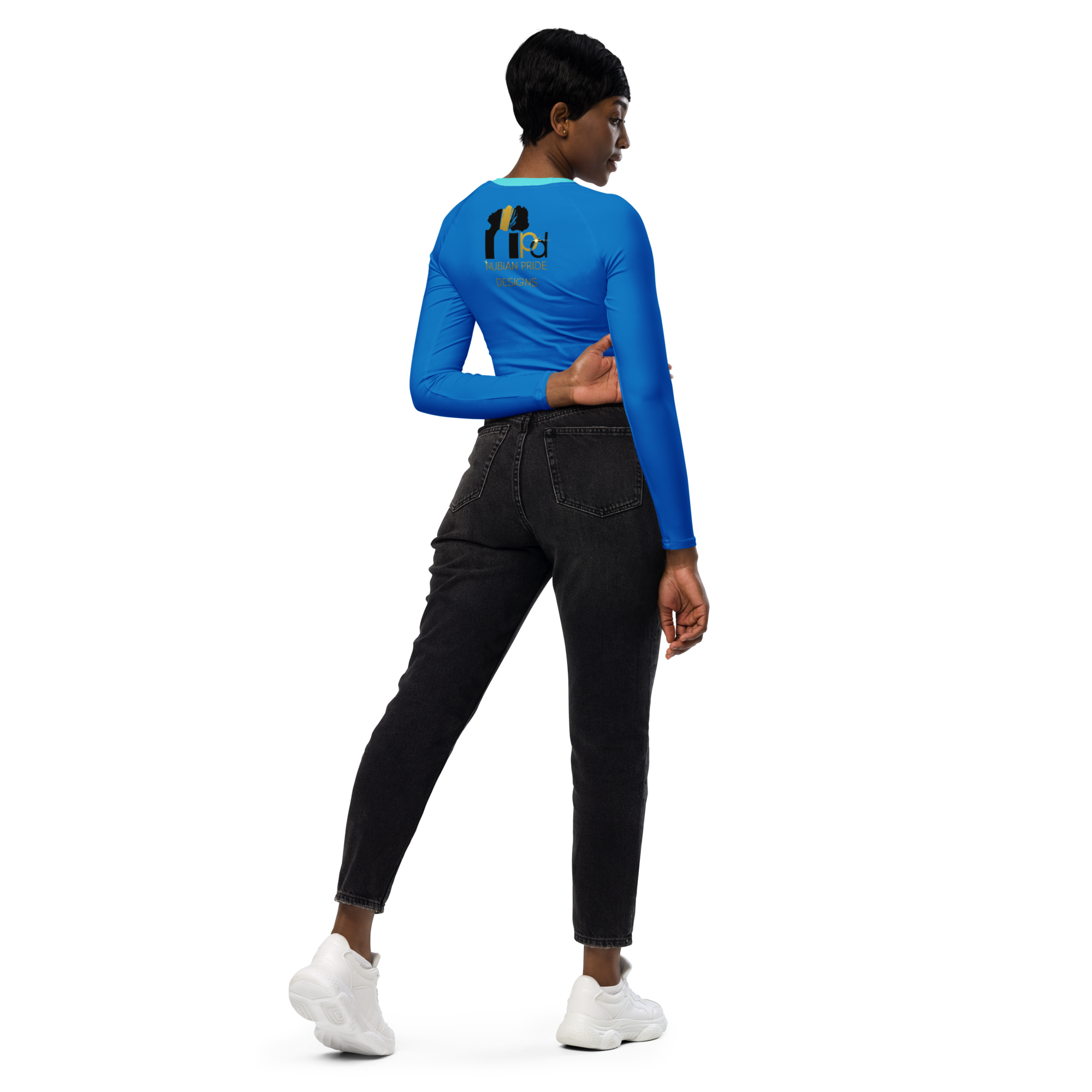 Check The Vibe Recycled Long Sleeve Crop Top For Women