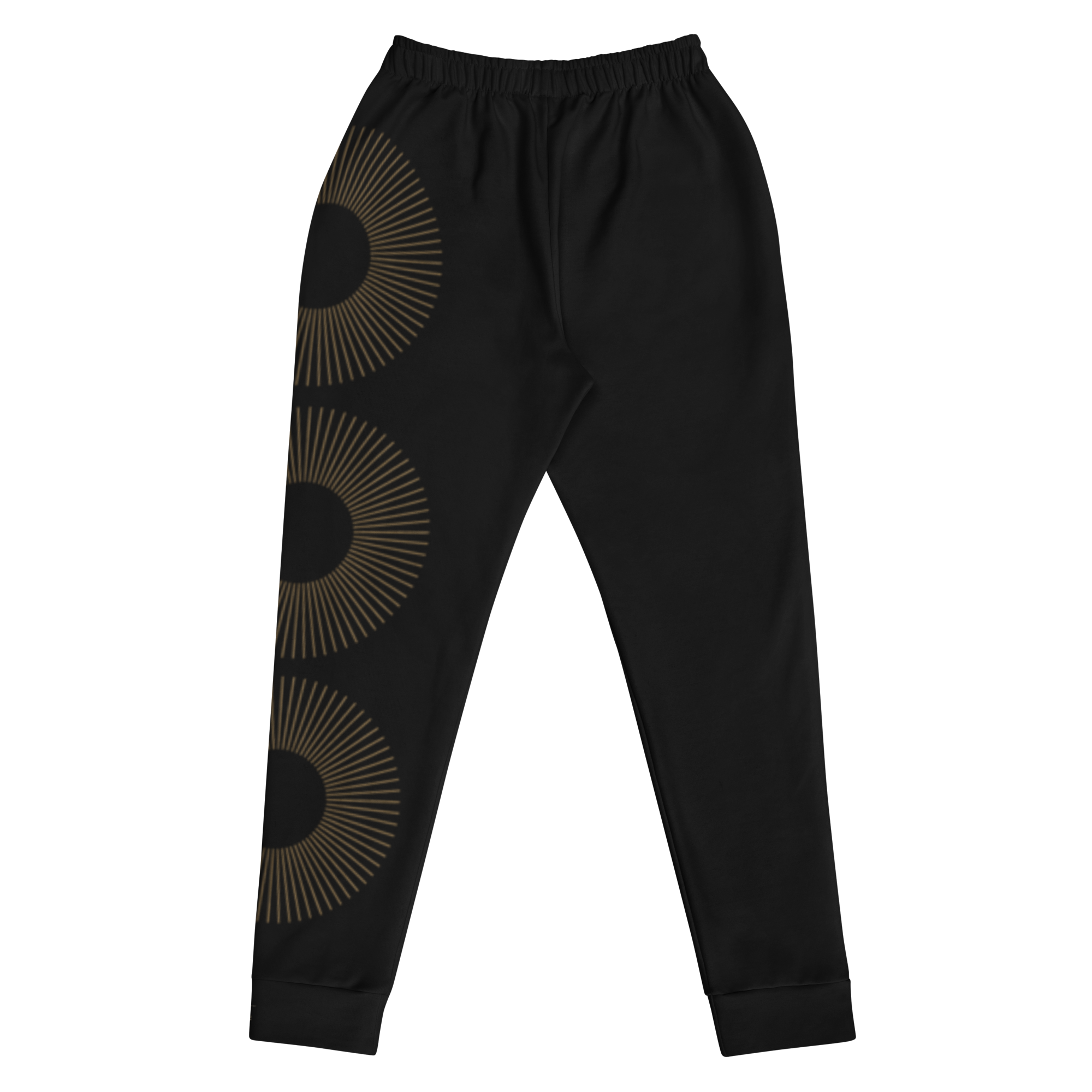 Nubian Luxe Joggers – Black & Gold for Women