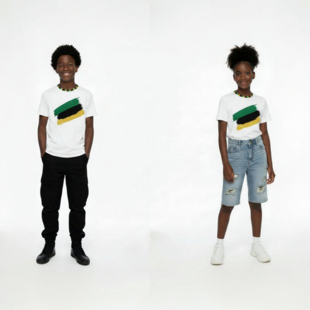Jamaican Vibes Youth Unisex Crew Neck Tee