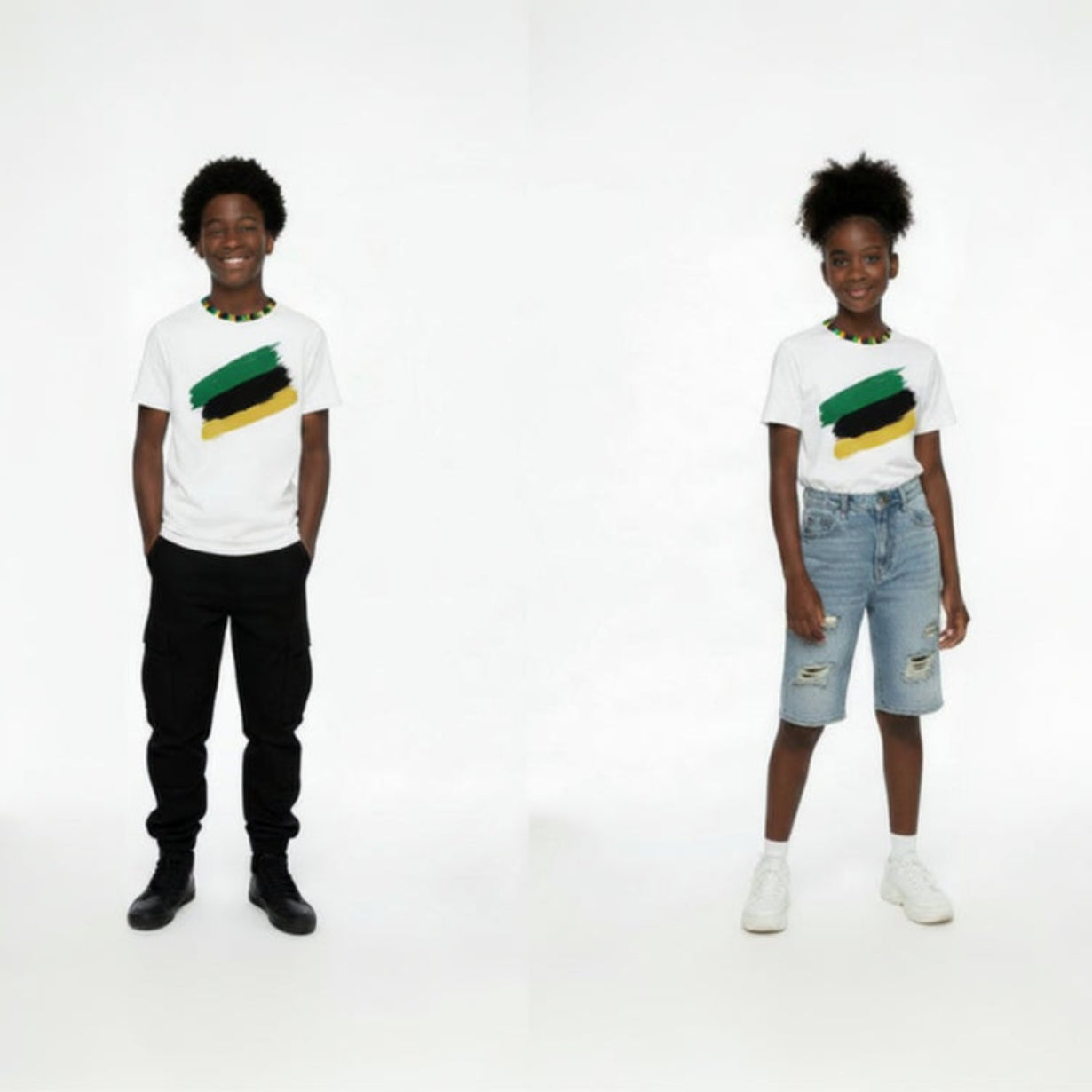 Jamaican Vibes Youth Unisex Crew Neck Tee