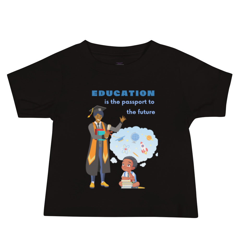 Education Is Key Short Baby Jersey Tees for Boys