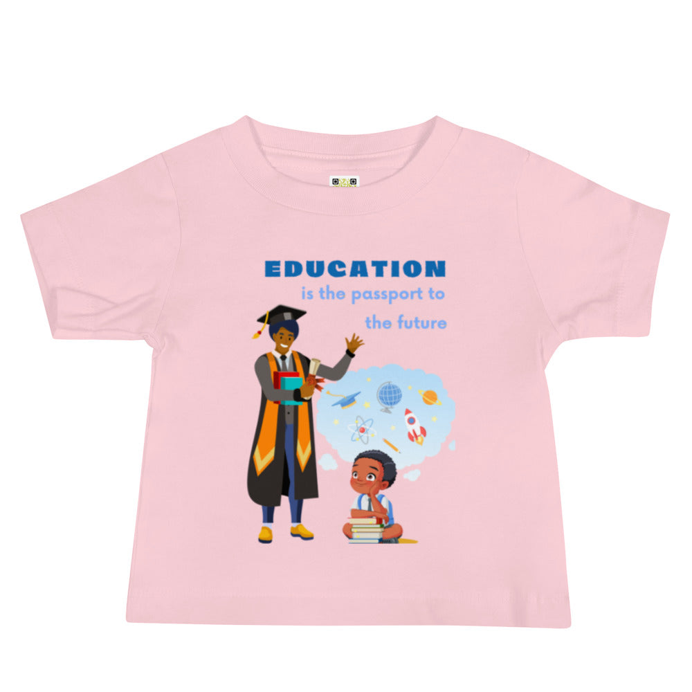 Education Is Key Short Baby Jersey Tees for Boys