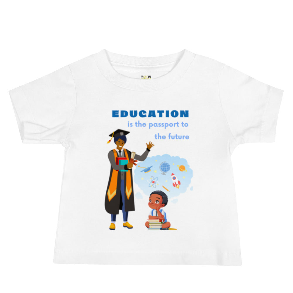 Education Is Key Short Baby Jersey Tees for Boys