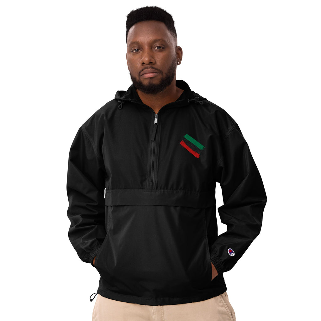 Pan-African Embroidered Champion Packable Unisex Jacket