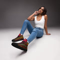 Afrocentric High-Top Canvas Shoes for Women
