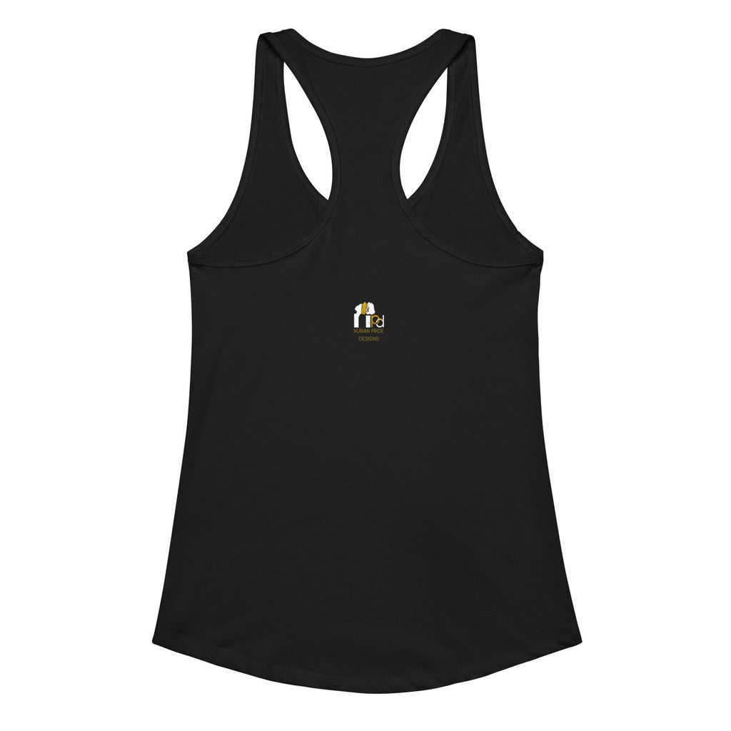 Africa Lit Women's Fitted Racerback Tank Top