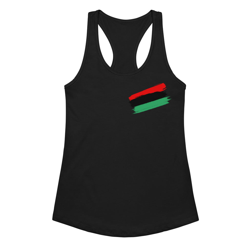 Pan African Women's Fitted Racerback Tank Top