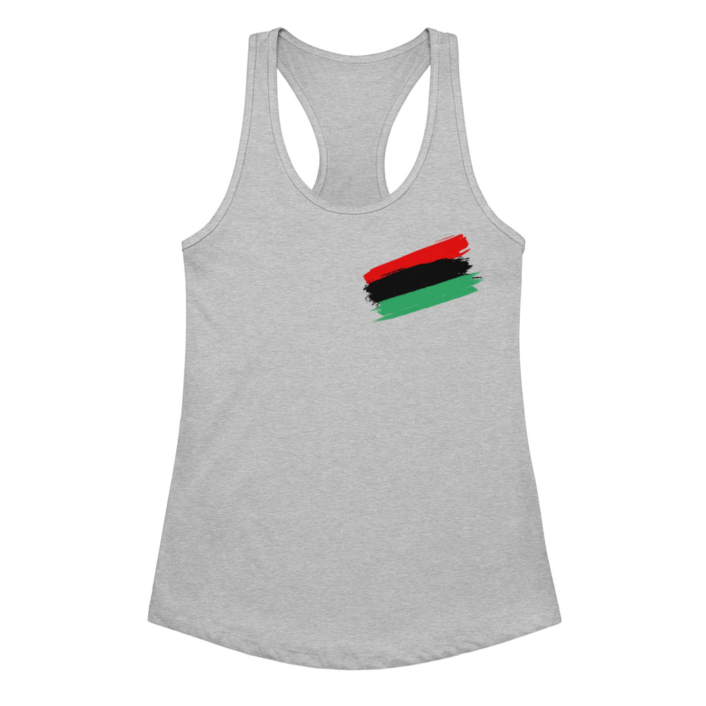 Pan African Women's Fitted Racerback Tank Top