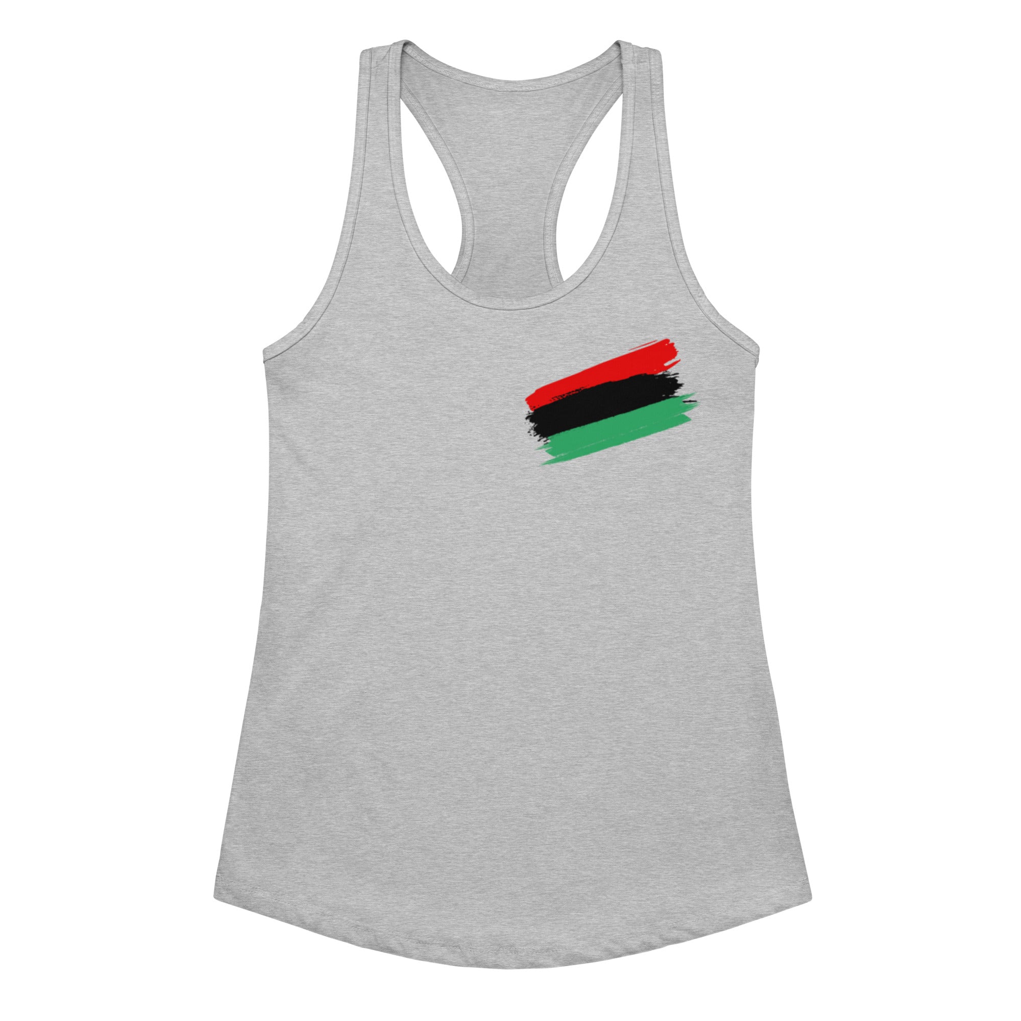 Pan African Women's Fitted Racerback Tank Top