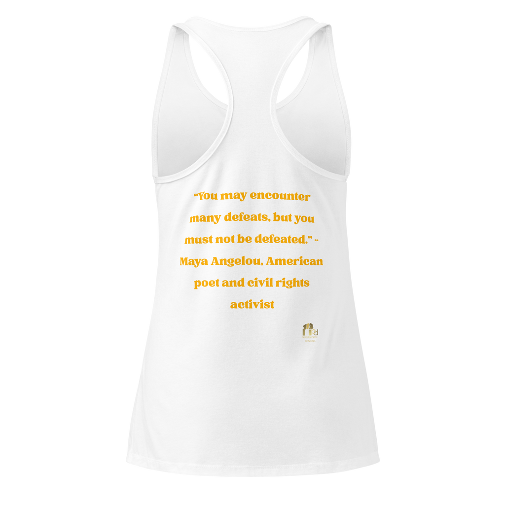 Maya Empowerment Fitted Racerback Top for Women