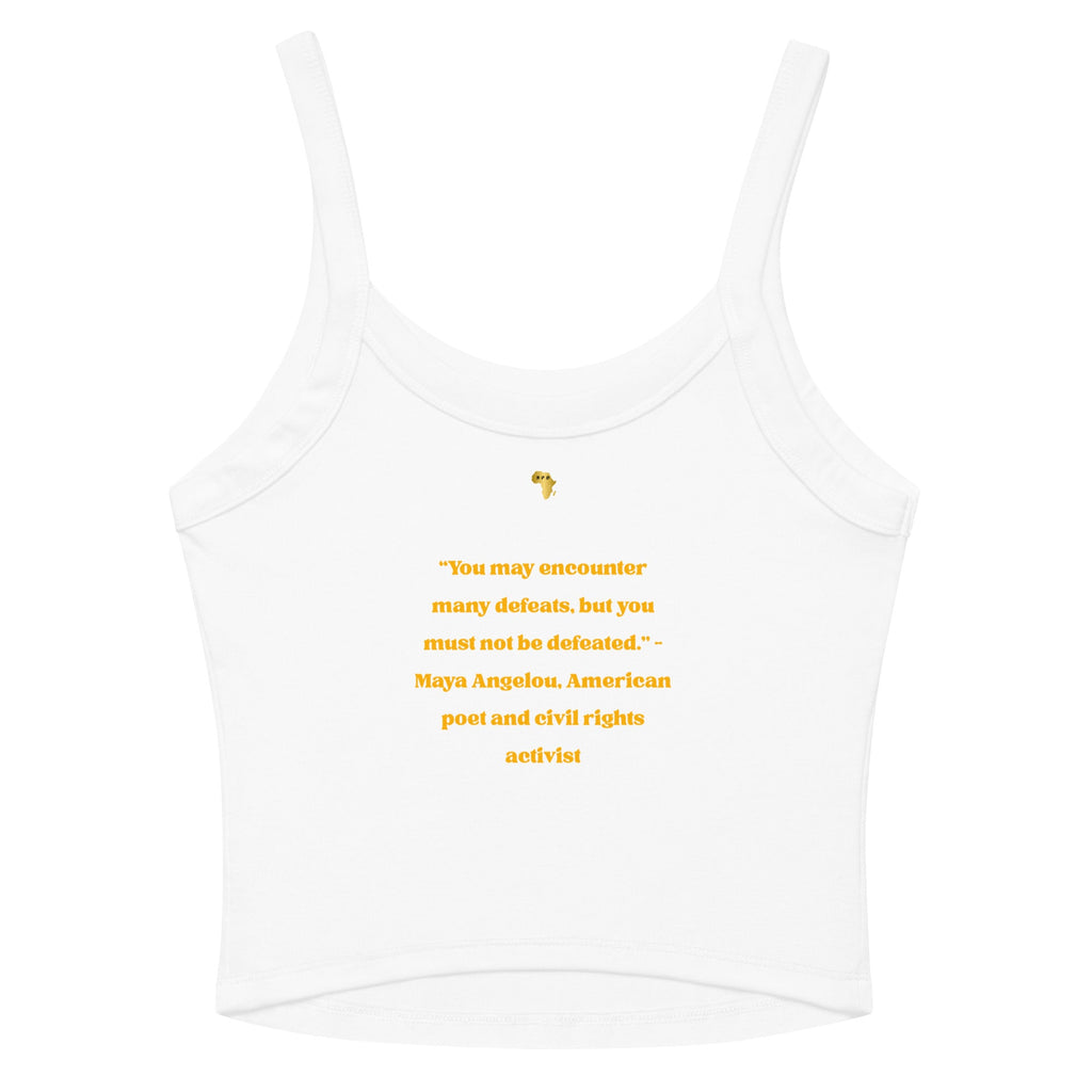 Maya Empowerment Micro-Rib Tank Top for Women