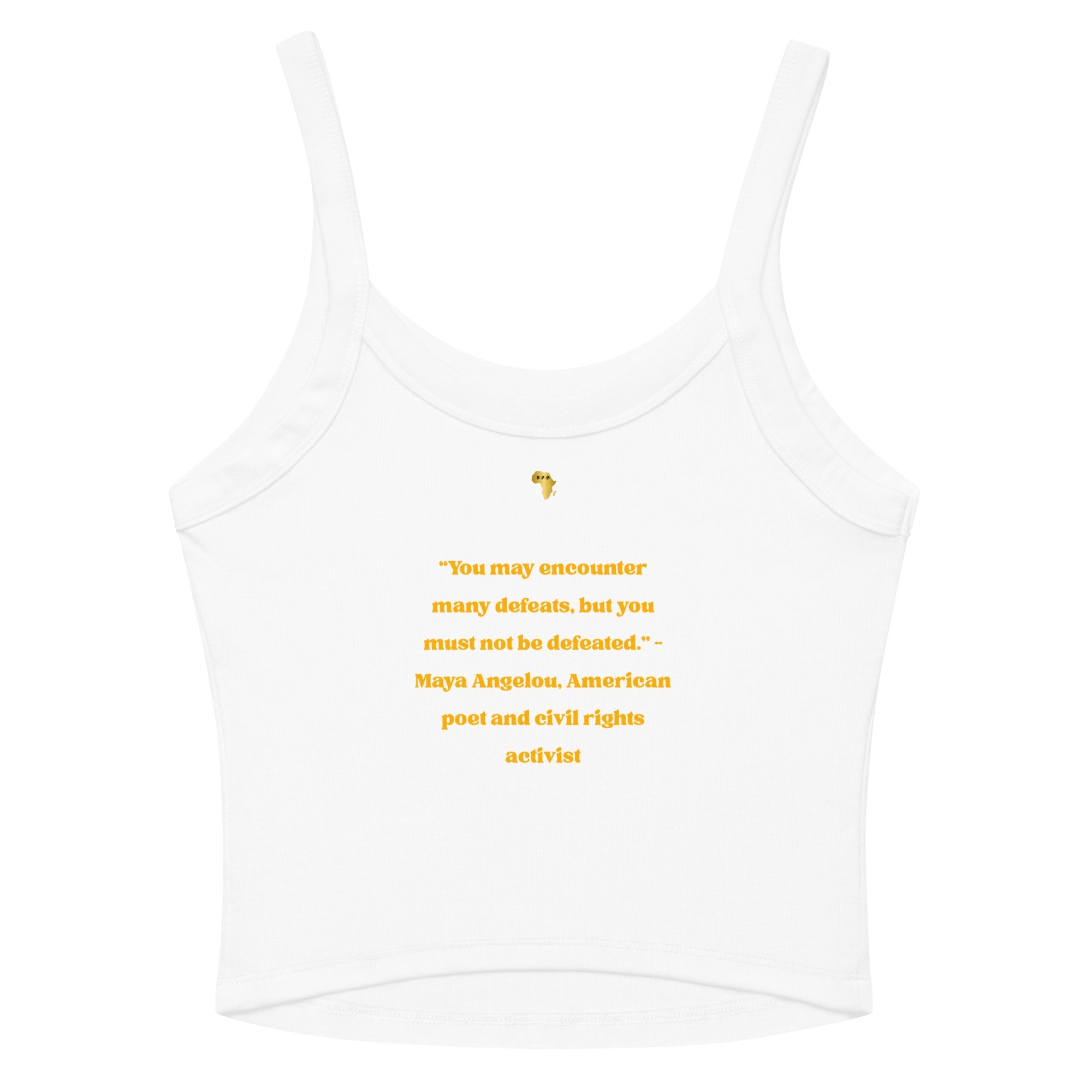 Maya Empowerment Micro-Rib Tank Top for Women