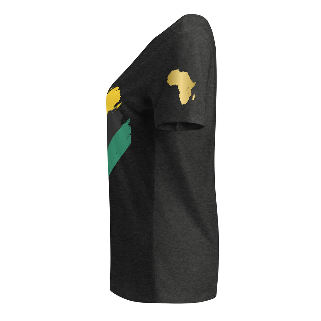 Jamaican Vibes Women's Relaxed V-Neck Tee