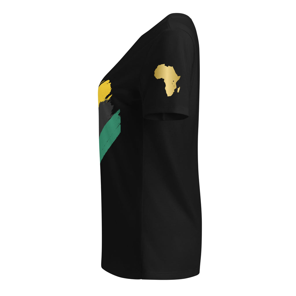 Jamaican Vibes Women's Relaxed V-Neck Tee