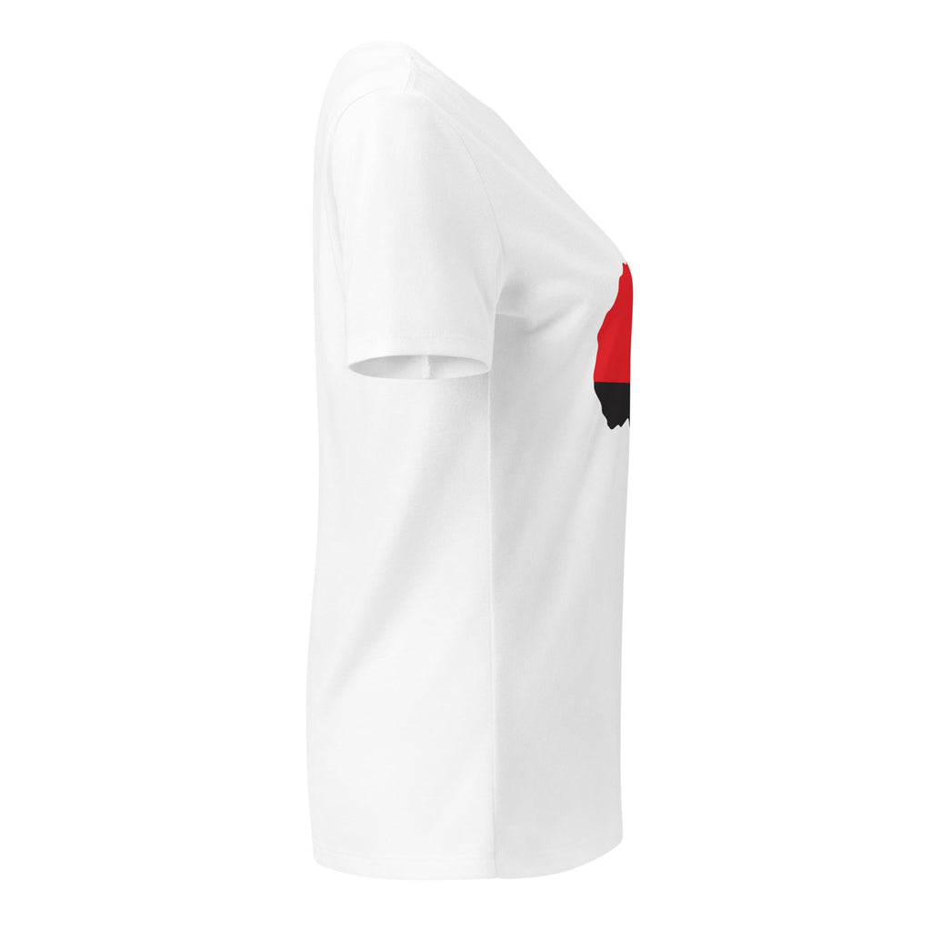 Lit from the Continent Tee Women’s Relaxed V-Neck