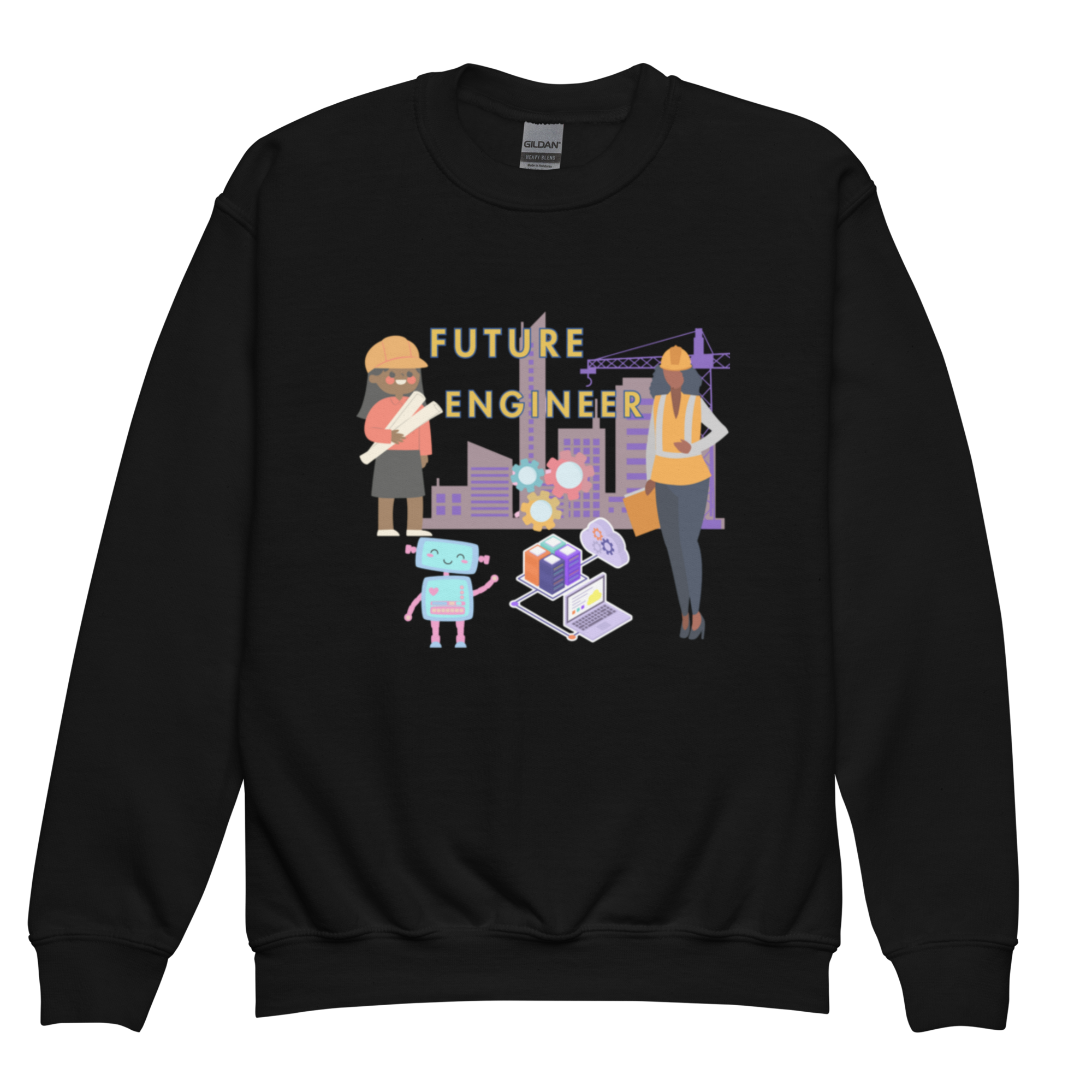 Youth Future Engineer Crewneck Sweater for Girls