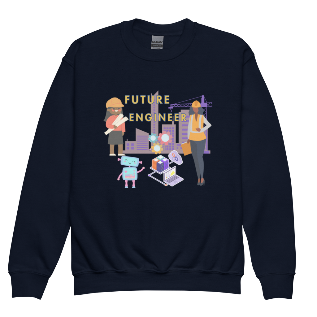 Youth Future Engineer Crewneck Sweater for Girls
