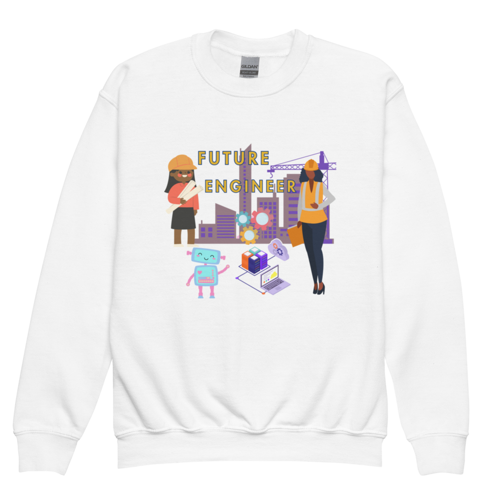 Youth Future Engineer Crewneck Sweater for Girls