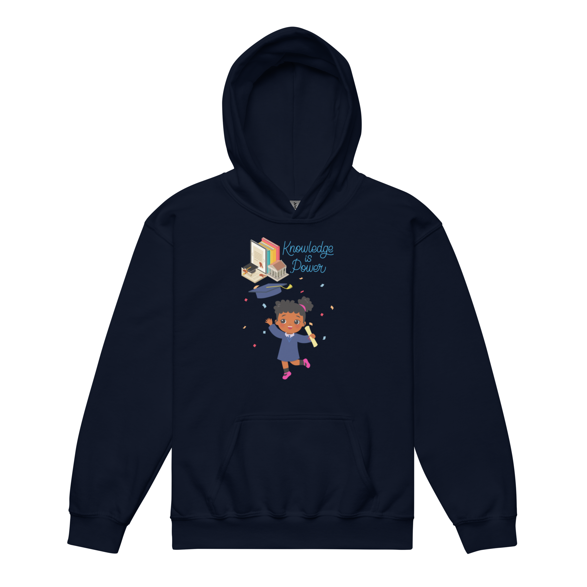 Knowledge Is Power Youth Hoodie for Girls