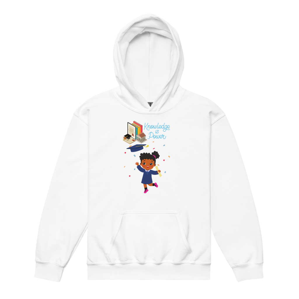Knowledge Is Power Youth Hoodie for Girls